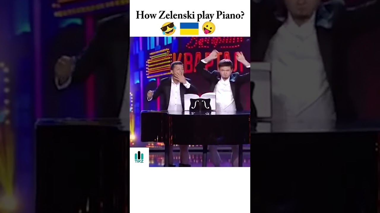 Putin vs. Zelensky - playing piano