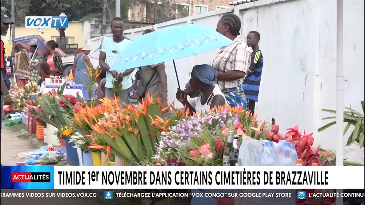 Timide 1 er novembre dans certains cimetières de Brazzaville
