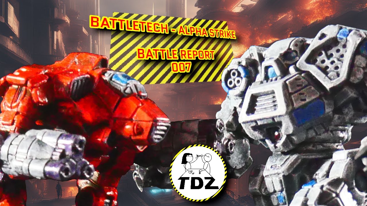 Battletech Alpha Strike Battle Report - Steel Claws VS Lasers - WAR ROOM EP007 - TABLEDROPZONE
