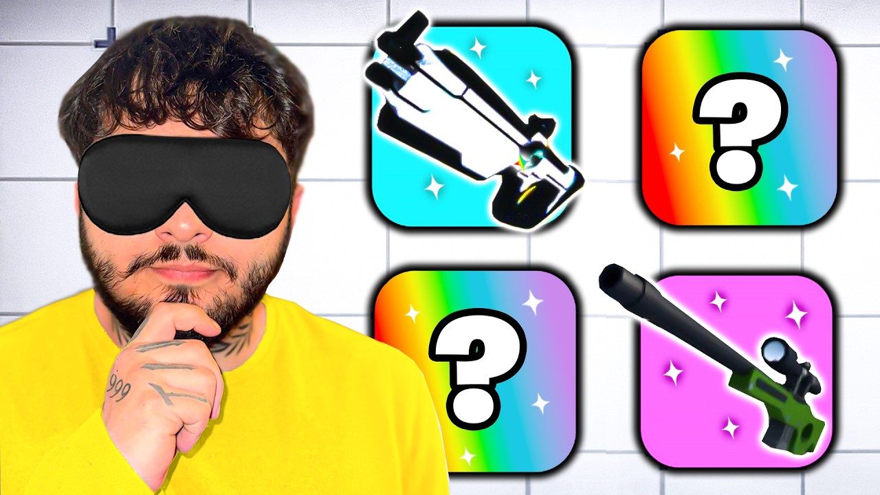 RIVALS aber ich wähle meine AUSRÜSTUNG mit VERBUNDENEN AUGEN in ROBLOX