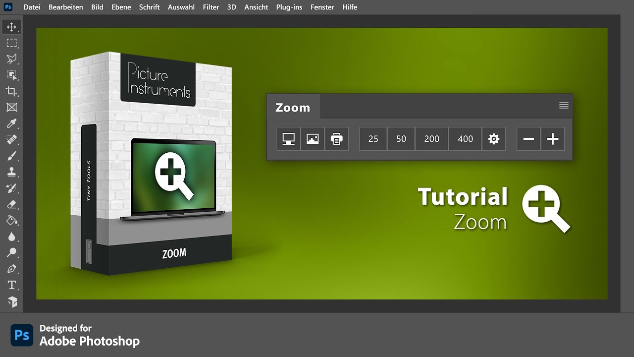 🇩🇪 Zoomen in Photoshop neu gedacht | Tiny Tool 