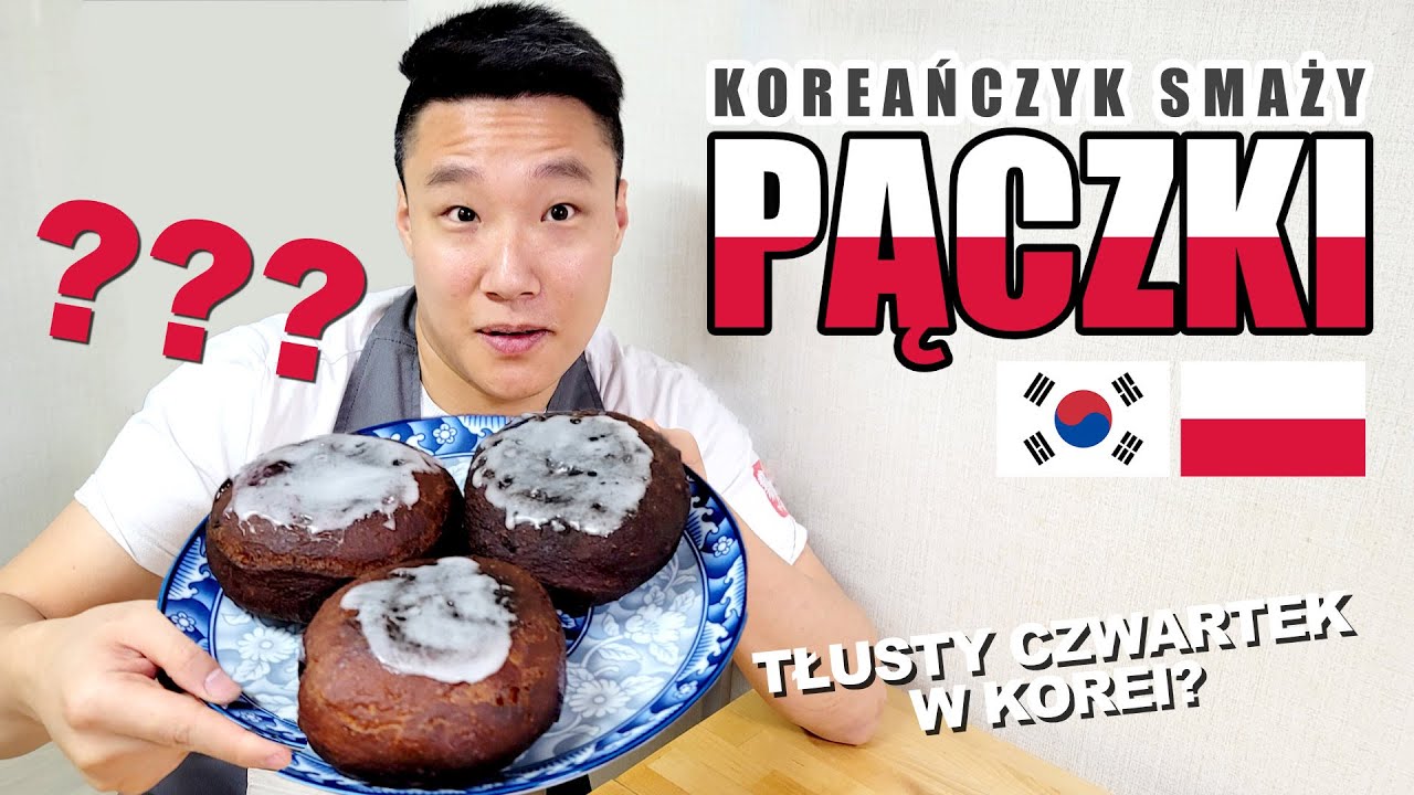 TŁUSTY CZWARTEK W KOREI? Koreańczyk smaży tradycyjne polskie pączki! || KRÓL POLSKIEJ KUCHNI