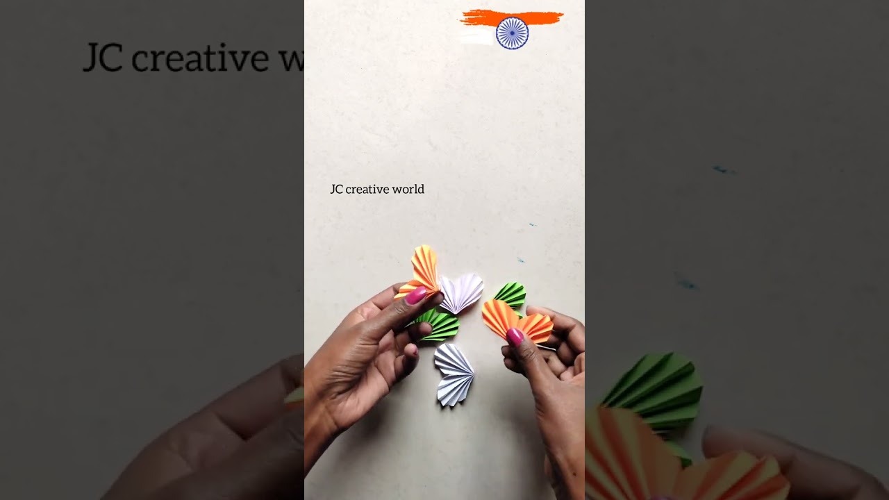 DIY Republic Day Badge | How to Make a Badge | Tricolor Badge #shorts #republicday