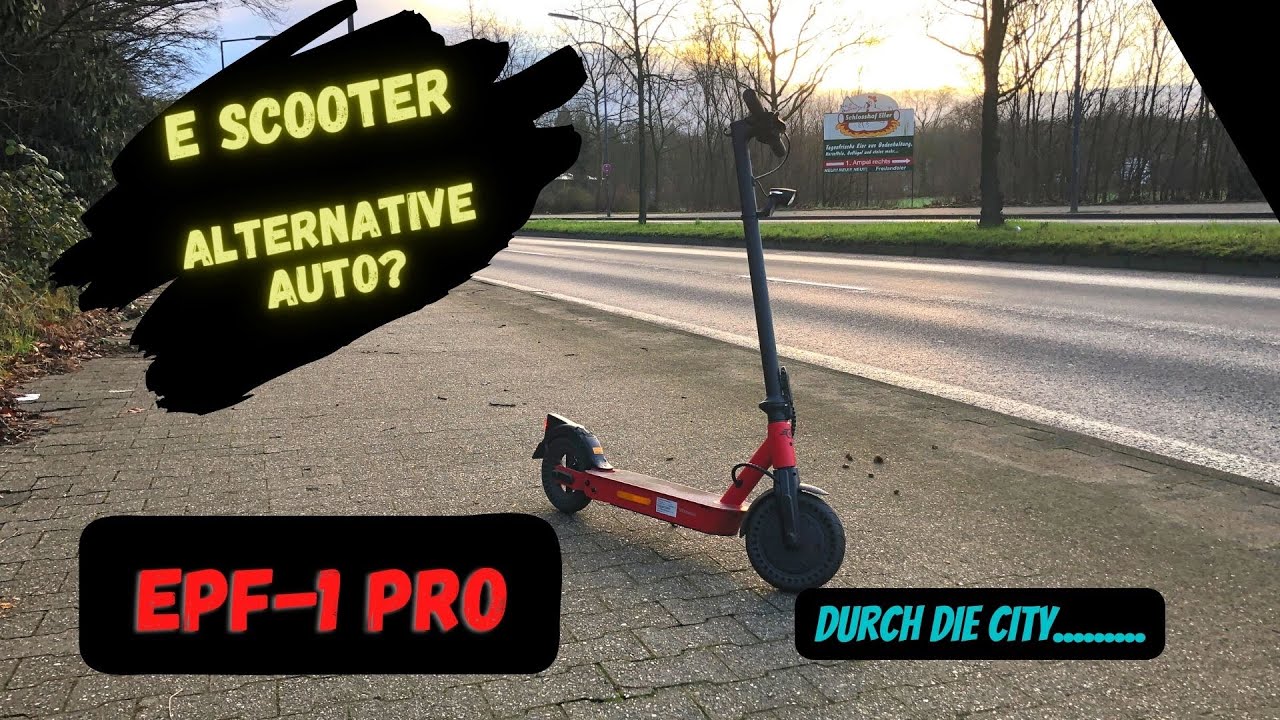 Mit dem E Scooter durch die City Alternative zum Auto?! │EPF-1 PRO