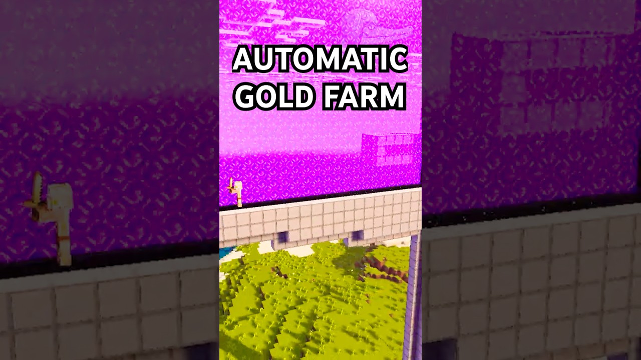 EASIEST AUTOMATIC GOLD FARM 1.21.131 In Minecraft Bedrock! 