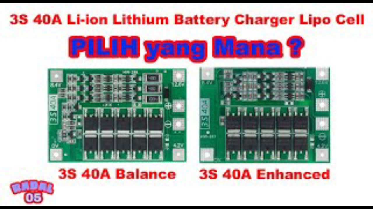 Modul BMS 3S 40A Lithium 18650 Зарядное устройство Сбалансированное и улучшенное.