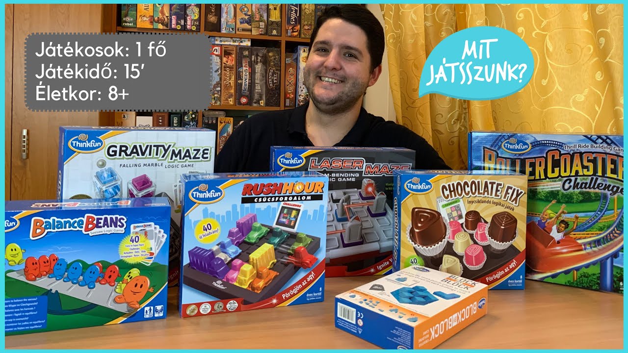 Thinkfun - Egy fős Logikai Játékok bemutatója