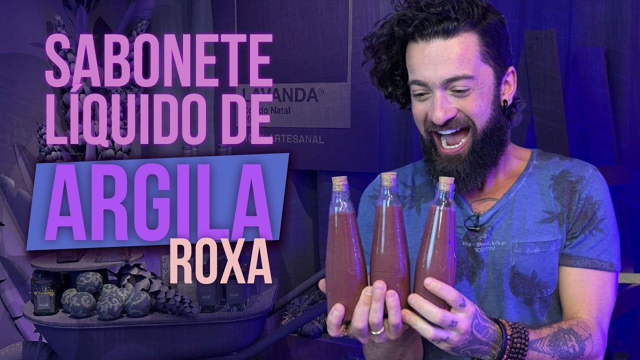 Sabonete l&iacute;quido de argila roxa - Peter Paiva