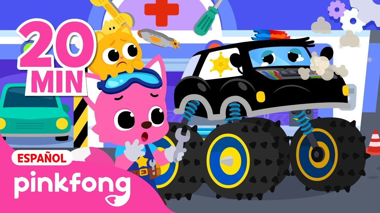 Familia Dedo de Tiburones Zombis + La Patrulla de Policía Está Rota｜Pinkfong en español