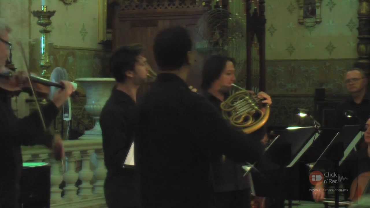 Telemann Suite in F major for 2 Horns and string orchestra.