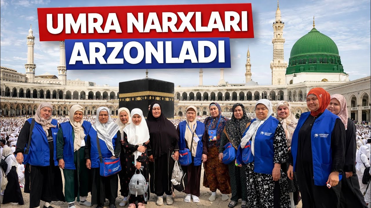 UMRA NARXLARI ARZONLADI TEZ KO'RING KATA CHEGIRMA RAMAZON OYI 