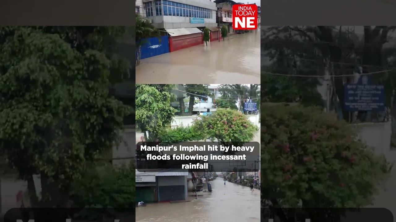 Manipur's Imphal district hit by heavy floods following incessant rainfall