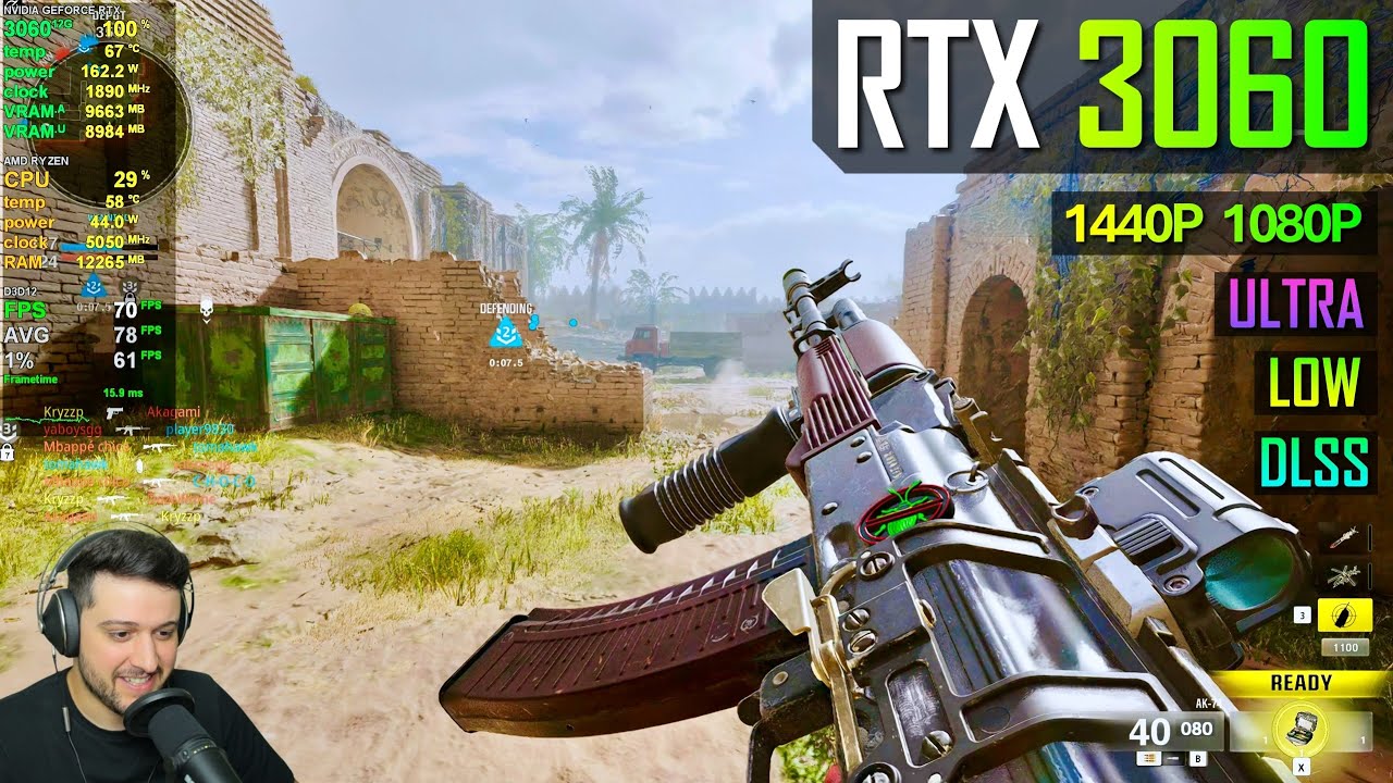 RTX 3060 12GB - Call Of Duty: Black Ops 6 ( Beta )