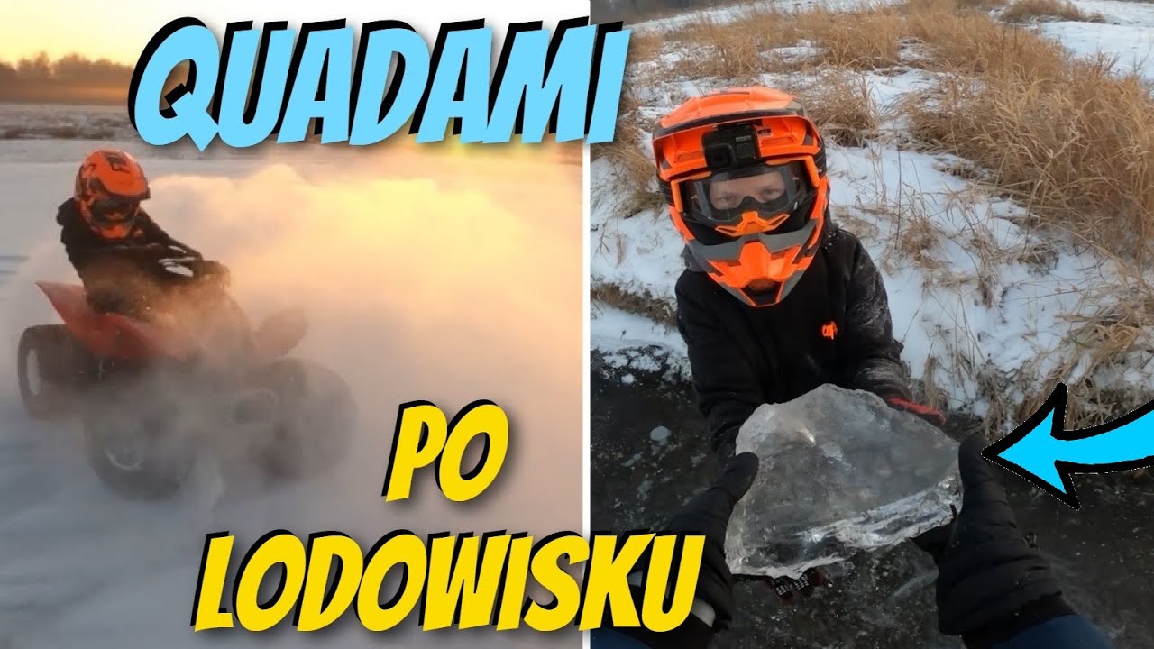 Pod Młodym pękł lód i wpadł do rzeki - Quadami po lodowisku to bardzo dobry pomysł - Enduro Opa
