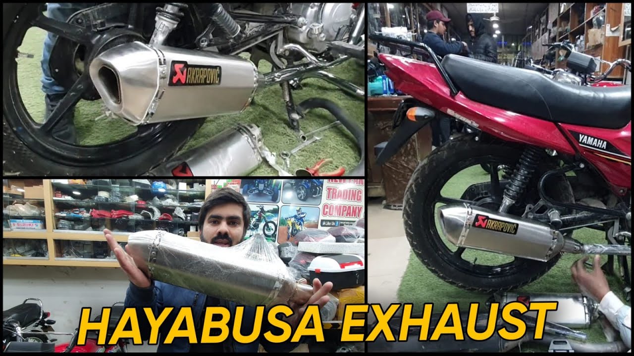 HAYABUSA EXHAUST INSALLING IN MY YAMAHA YB125Z DX