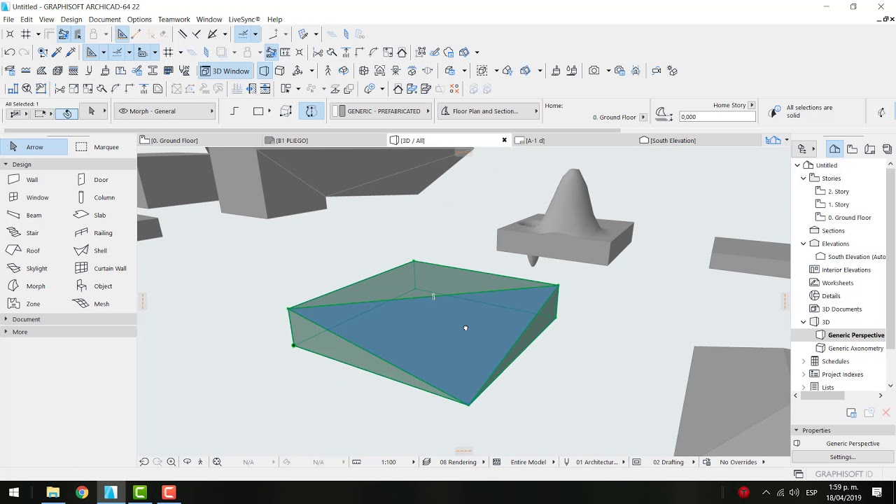 01 Elemento Forma en Archicad
