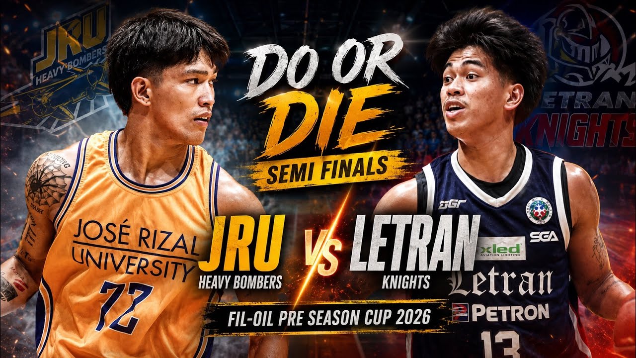 DO OR DIE SEMIS.JRU VS LETRAN | FIL OIL PRE SEASON CUP 2026 GAME HIGHLIGHTS