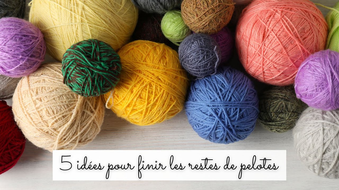 5 idées avec des restes de pelotes au crochet 🧶 Que faire avec des restes de laines ?