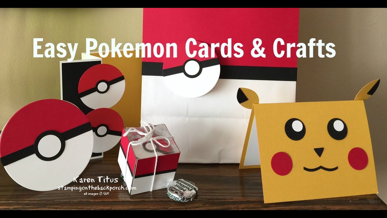 Easy to Make Pokemon Cards & Crafts! #1