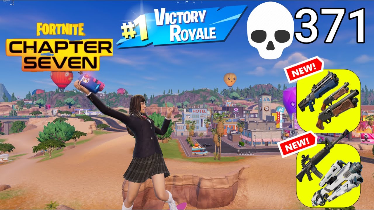 371 Elimination Solo Vs Squads Gameplay Wins (NEW Fortnite Chapter 7)
