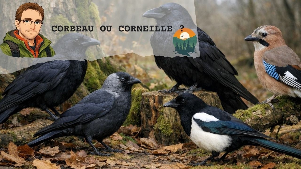 Corneille ou corbeau ? Apprendre à reconnaître les corvidés