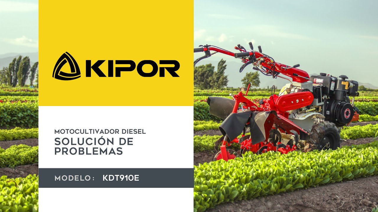 Solución de Problemas Motocultivador KIPOR KDT910E