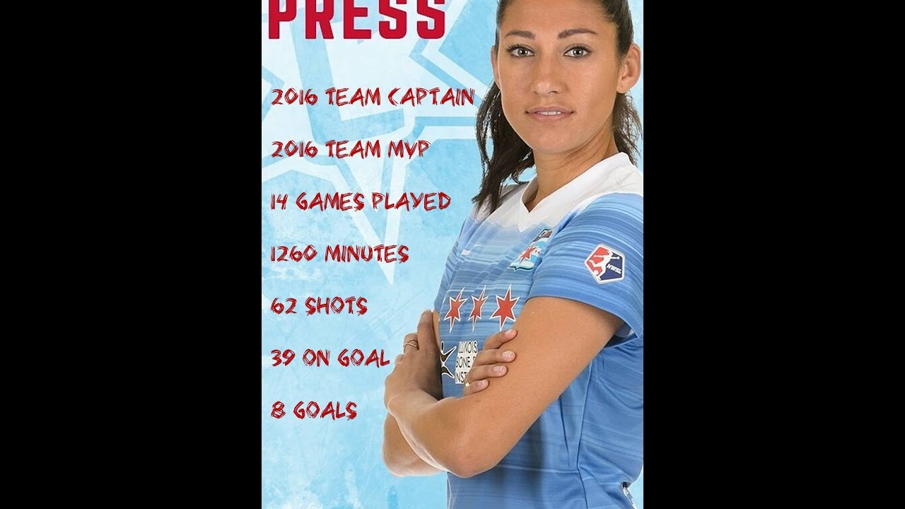 Christen Press- 2016 NWSL touches&goals
