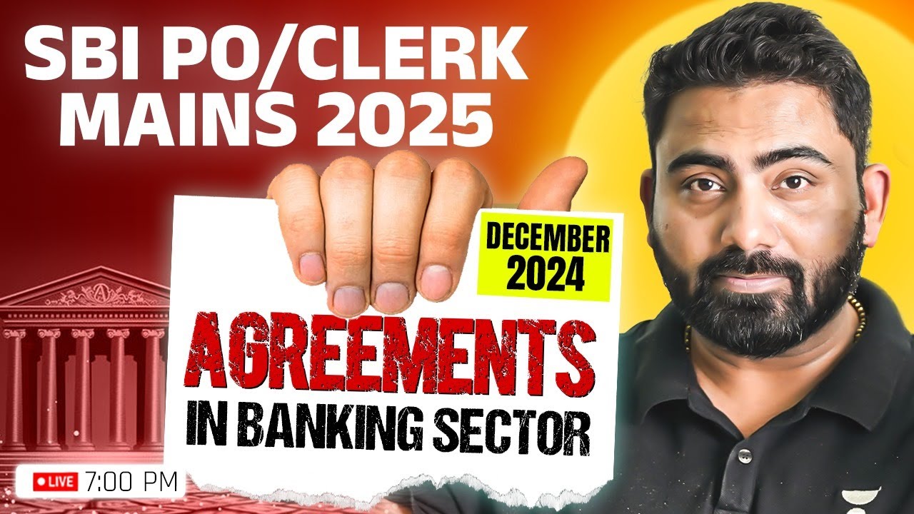 New Agreements in Banking Sector Current Affairs | SBI PO/Clerk Mains 2025 | Abhijeet Sir