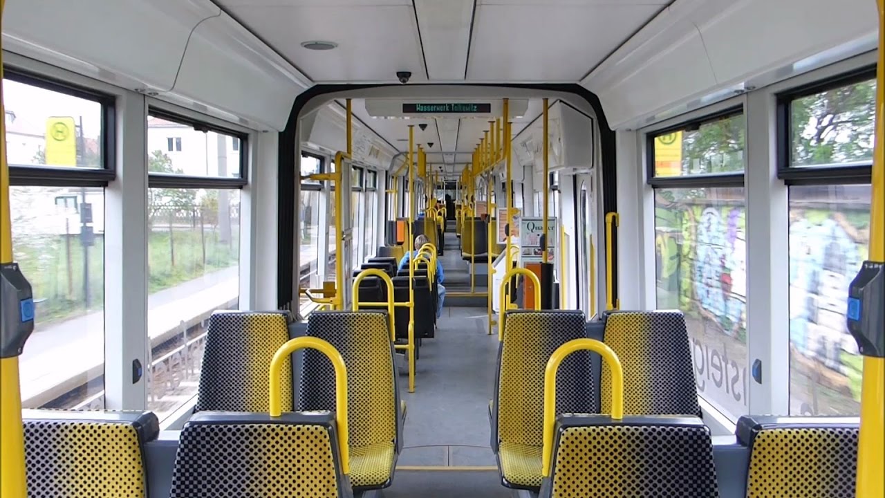 Straßenbahn Dresden - Mitfahrt 1 im NGT8DD, auf der Linie 4 [HD]