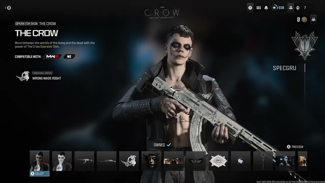 Call of Duty MW3/Warzone The Crow