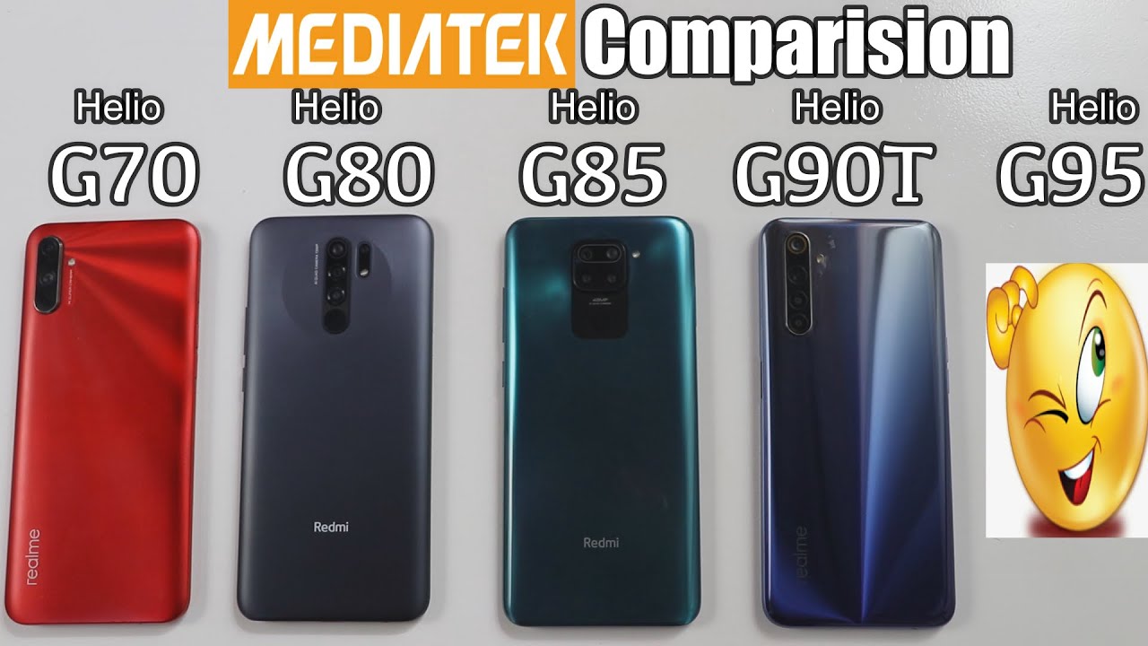 Helio G95 ?? Performance Comaprision Mediatek helio G70 vs G80 vs G85 vs G90T Comparision !! HINDI