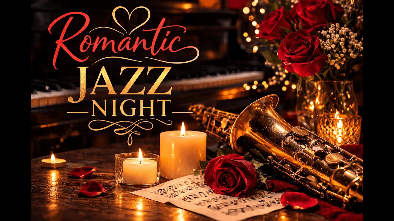 Romantic Jazz Night.Smooth Saxophone & Candlelight Ambience.#RomanticJazz #SmoothJazz #JazzNight
