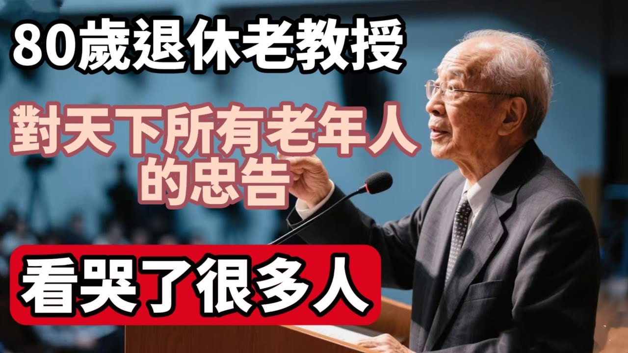 80歲退休老教授，對天下所有老年人的忠告，字字紥心，看哭了很多人 【福氣如海】#晚年生活 #人生感悟 #情感故事 #家庭關係 #退休 #人生智慧 #老年 #養老