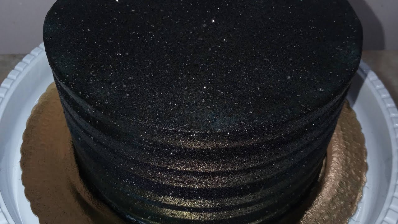 BOLO GLOW CAKE PRETO #boloblack
