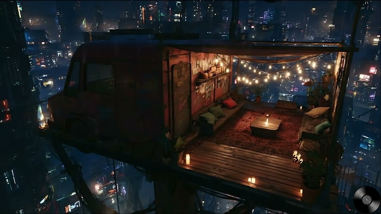 Nightfall to Dawn — Lofi Reflections & 963Hz Healing Dreams  Rain, Piano & Space Light