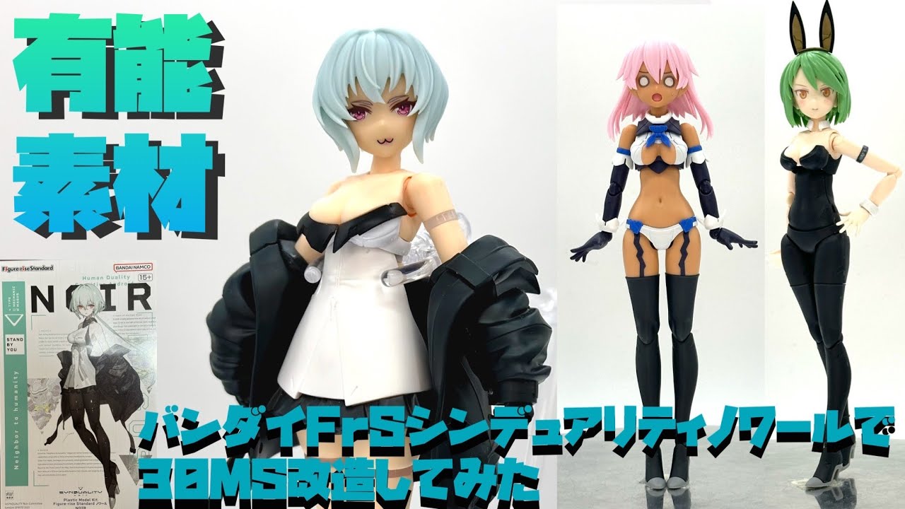 【改造作例紹介】バンダイ フィギュアライズスタンダード ノワールのパーツで30MSを改造してみた【プラモ189】