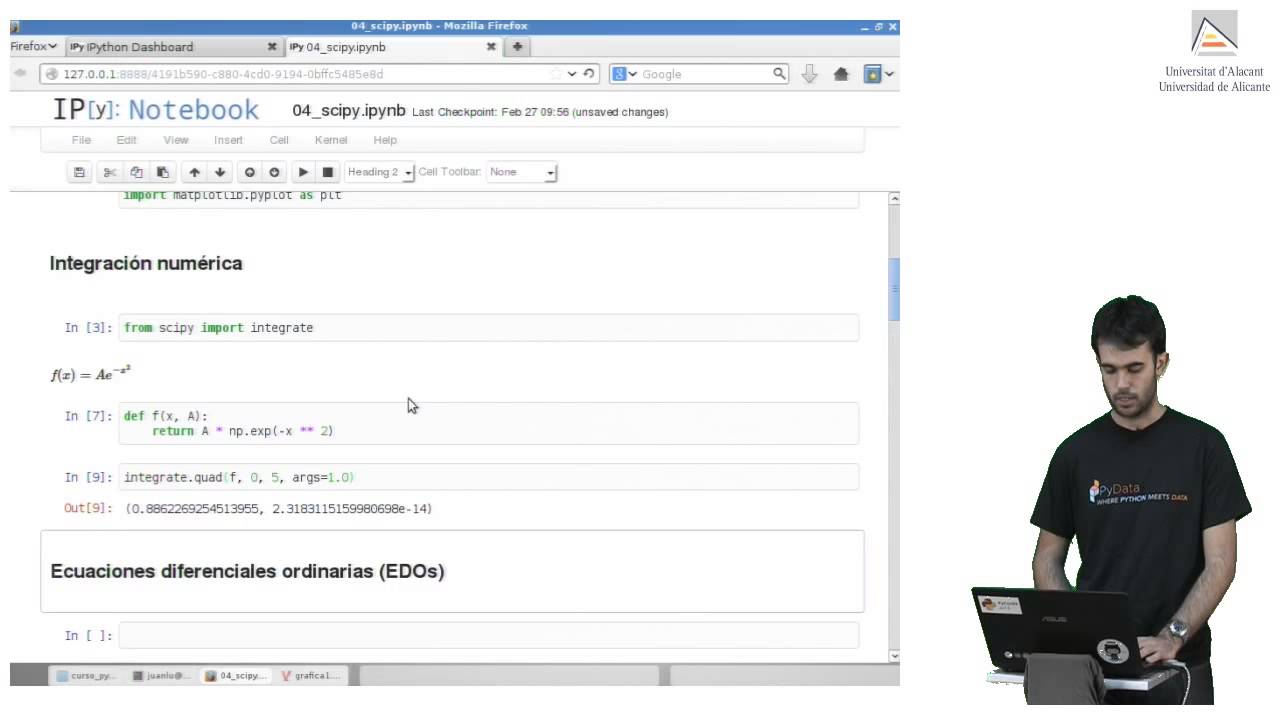 SciPy - Parte 4.1 - Curso Python para científicos e ingenieros