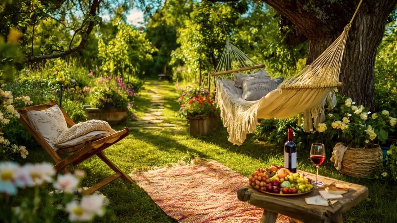 Weekend Picnic in the Spring Garden - Spring Garden ASRM Ambience - Relaxing, Pleasant, Warm
