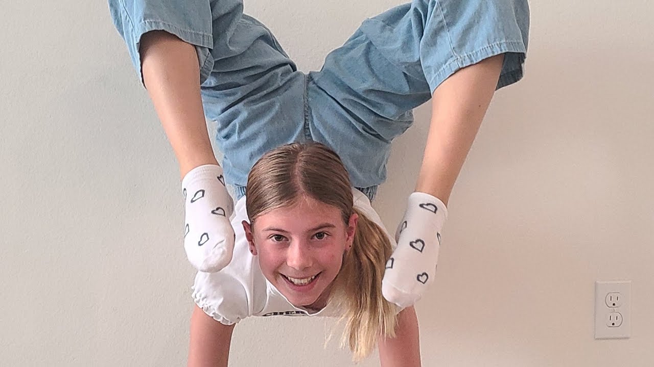 How to do a chest stand and one bonus trick fun and easy 😉 😝