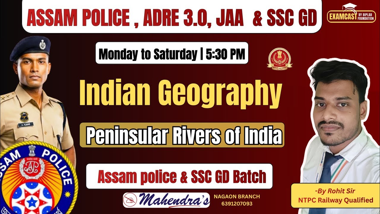 Peninsular Rivers of India | Indian Geography | For All Competitive Exams
