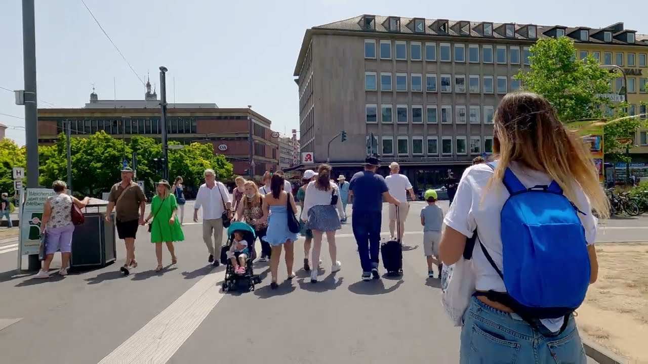 Summer in Würzburg, Germany [ 37°C 😎 ] | Walking Tour 4k