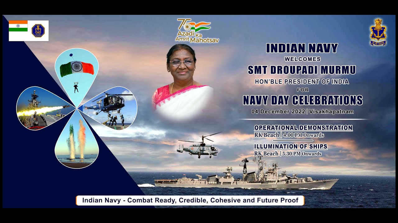 Navy Day Celebrations 2022 - Op Demo off RK Beach Vizag