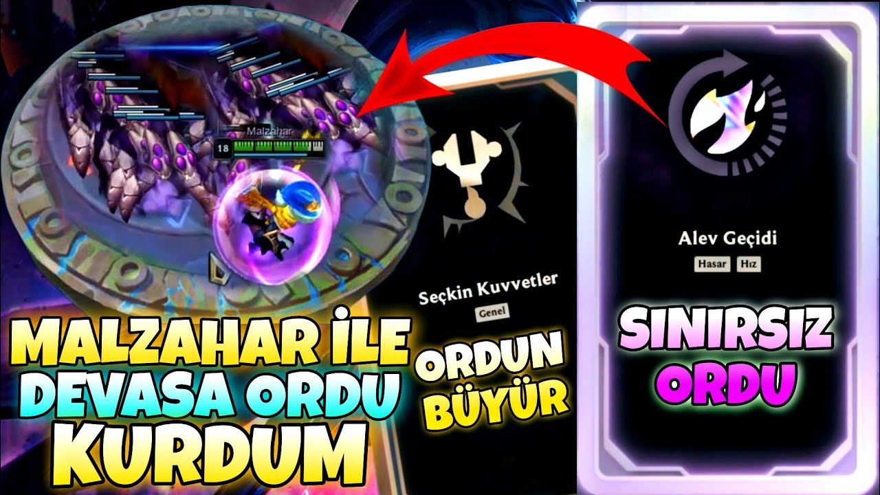 MALZAHAR İLE DEVASA ORDU KURDUM - LOL ARENA MODU