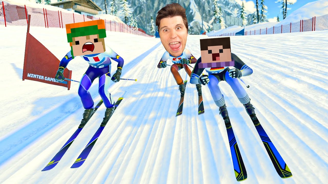 3 Youtuber fahren sich gegenseitig UM | Olympische Winterspiele