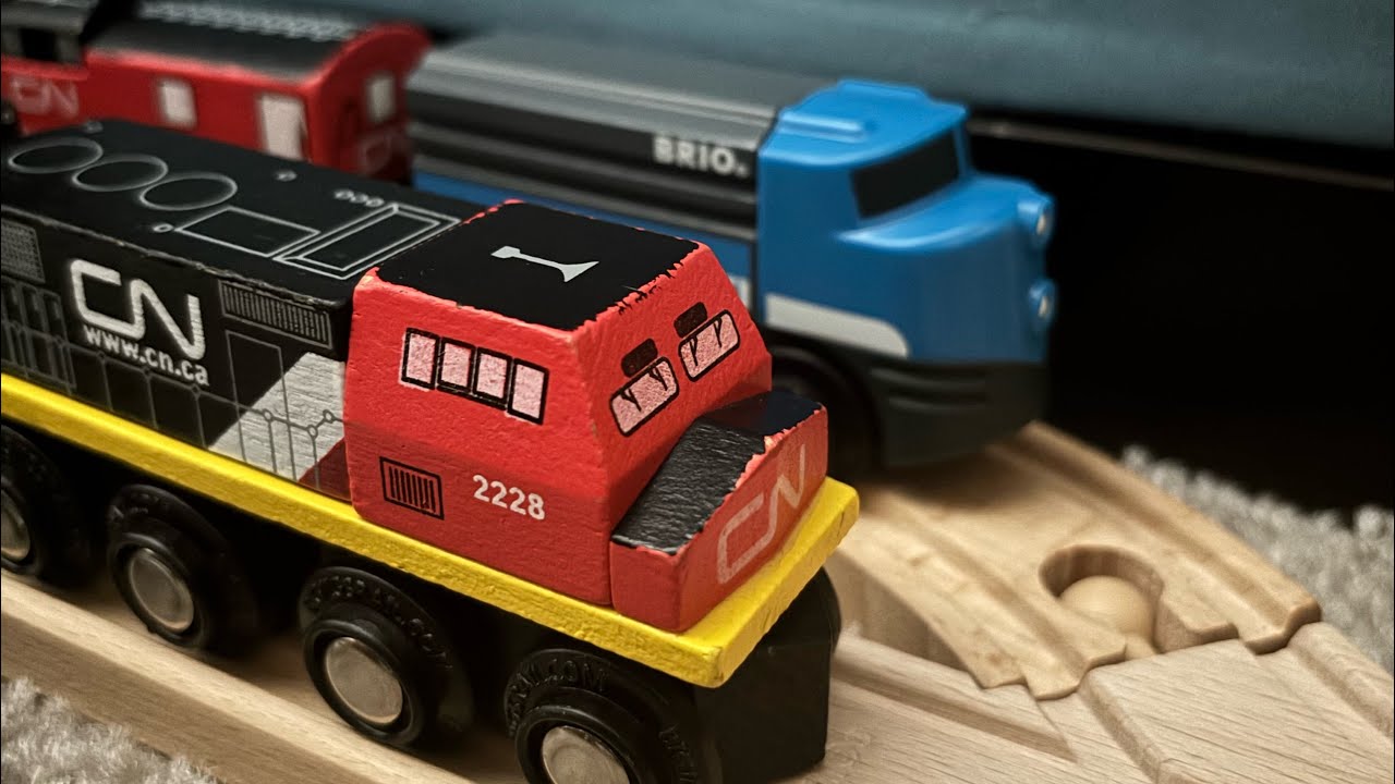 Wooden trains galore