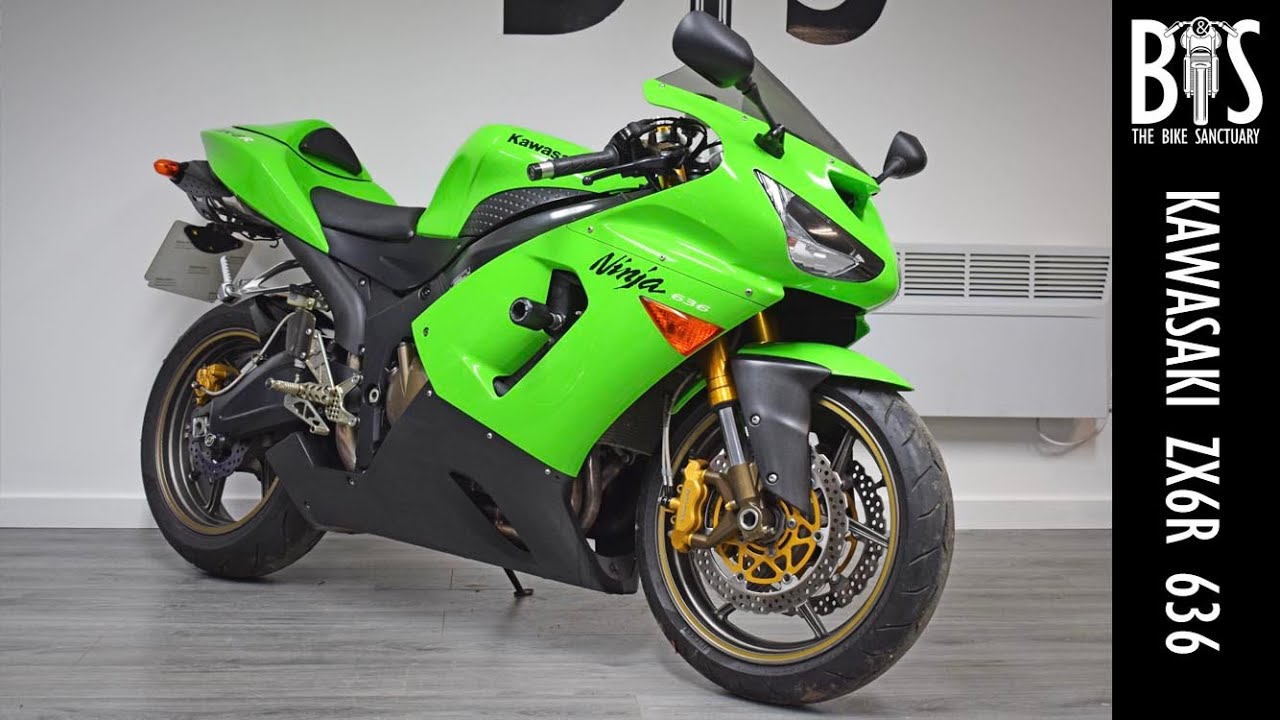2005 ‘55 Kawasaki ZX6R 636 Ninja Supersport Motorcycle Used For Sale Video Walk Around