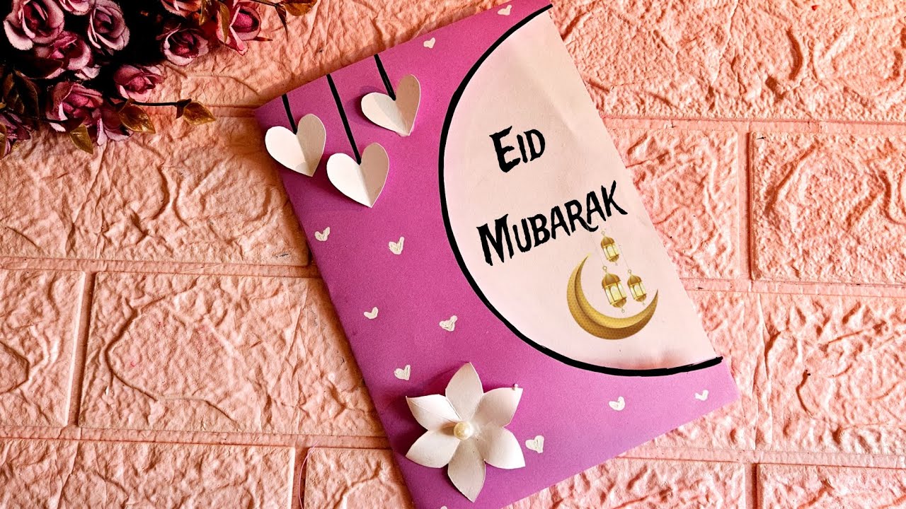 Eid Mubarak greeting card &bull; Eid Mubarak making ideas easy &bull; Eid card Design &bull; Eid card drawing 2025