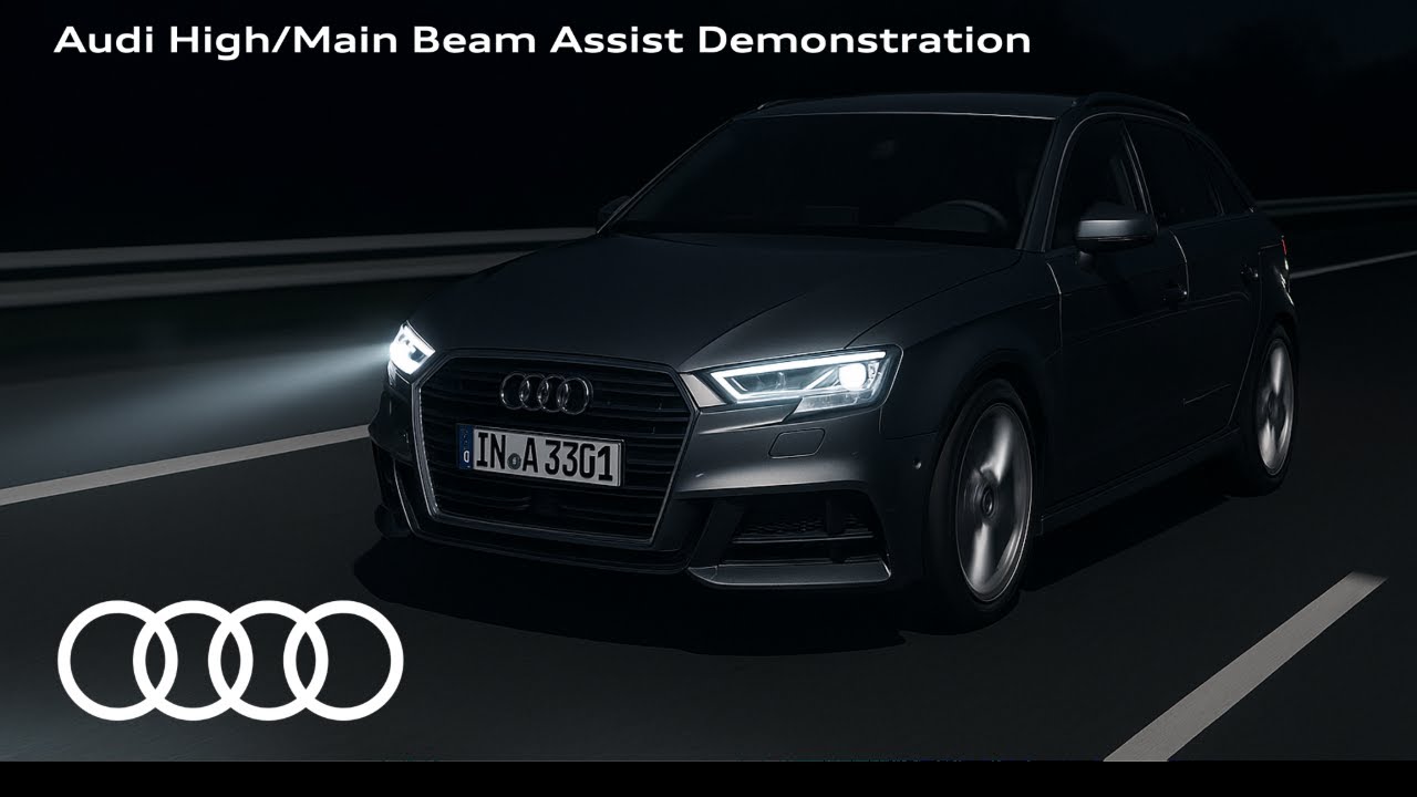 Audi High/Main Beam Assist Demonstration | ADAS Demo | HLG HDR | Remastered