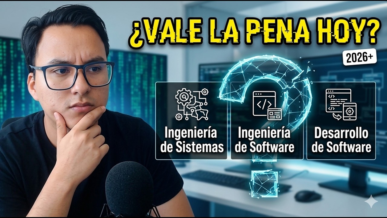 ¿Vale la pena estudiar ingeniería de sistemas, ing de software o desarrollo de software hoy?