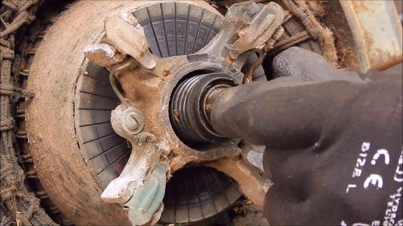 I rescue a vintage McColl repulsion start electric motor